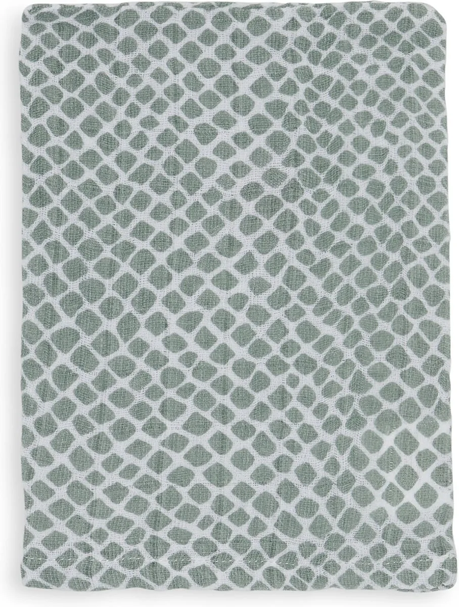 Jollein Hydrofiel Washandje Snake Ash Green - 3 Stuks