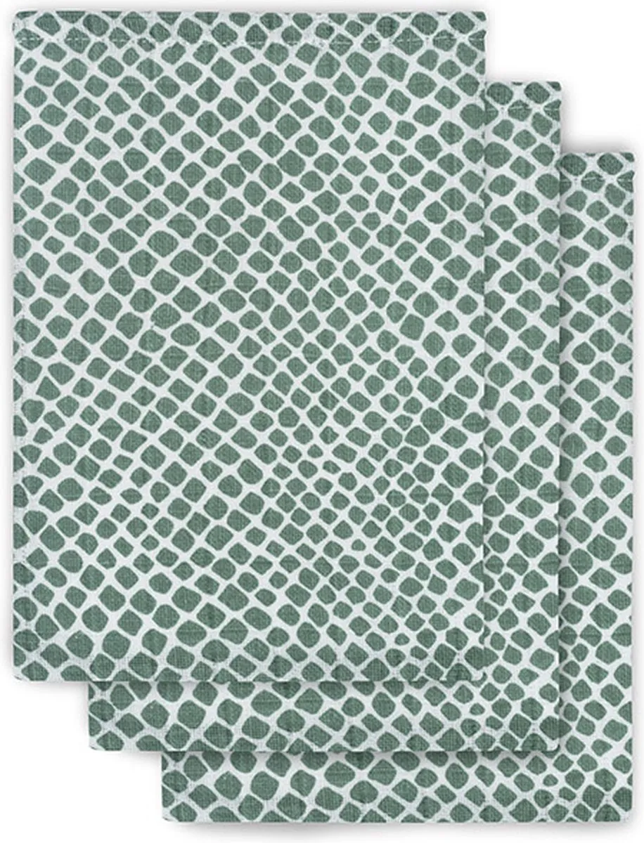 Jollein Hydrofiel Washandje Snake Ash Green