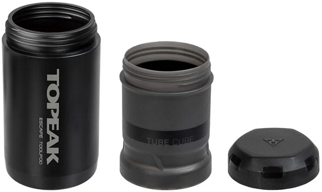 Topeak Escape Pod+ Cube Gereedschapsfles 0.75L - Zwart