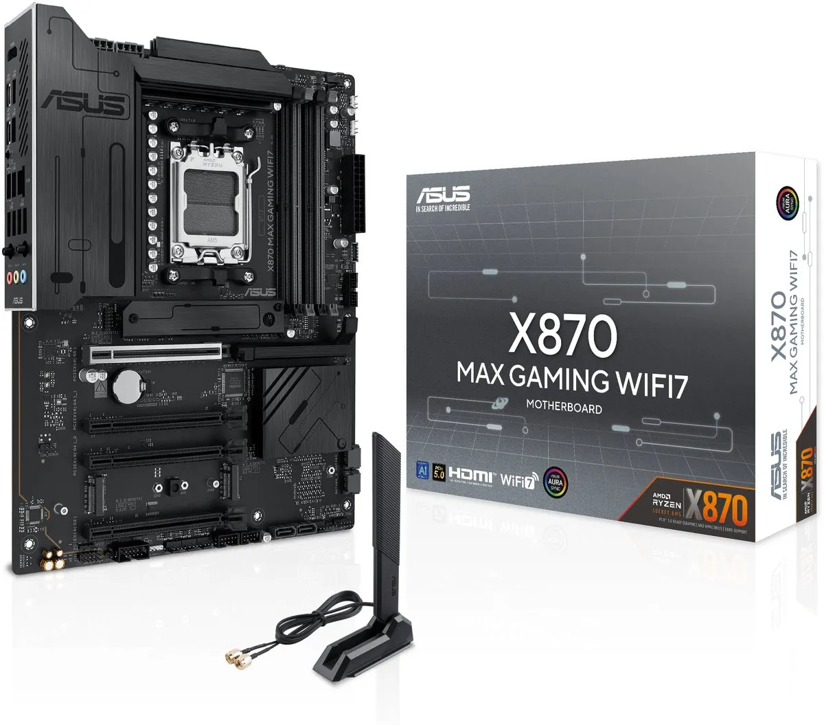 ASUS X870 MAX GAMING WIFI7 AM5 Moederbord - 90MB1LY0-M0EAY0