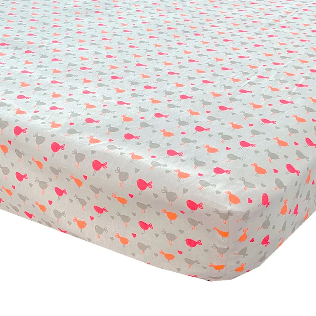 BINK Bedding Birdie Hoeslaken 60x120cm