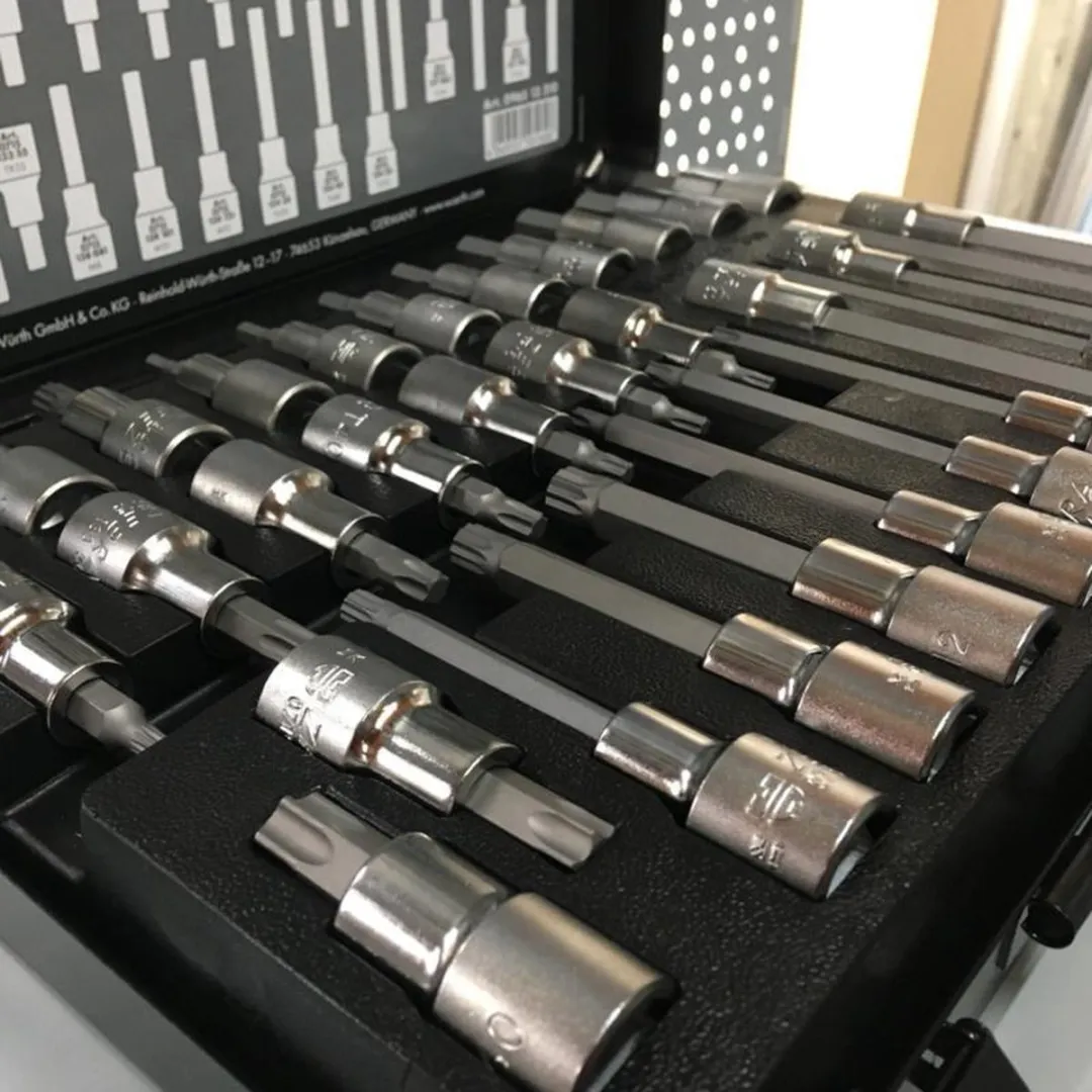 Würth 1/2 inch Dopsleutels Assortiment 31-delig - Zwart/Zilver