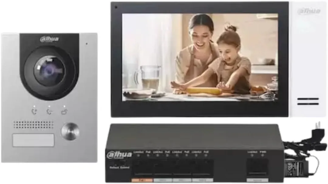 Dahua KTP01L Complete IP Video Deurbelkit VTO2201F-P-IP & VTH2421FW-P
