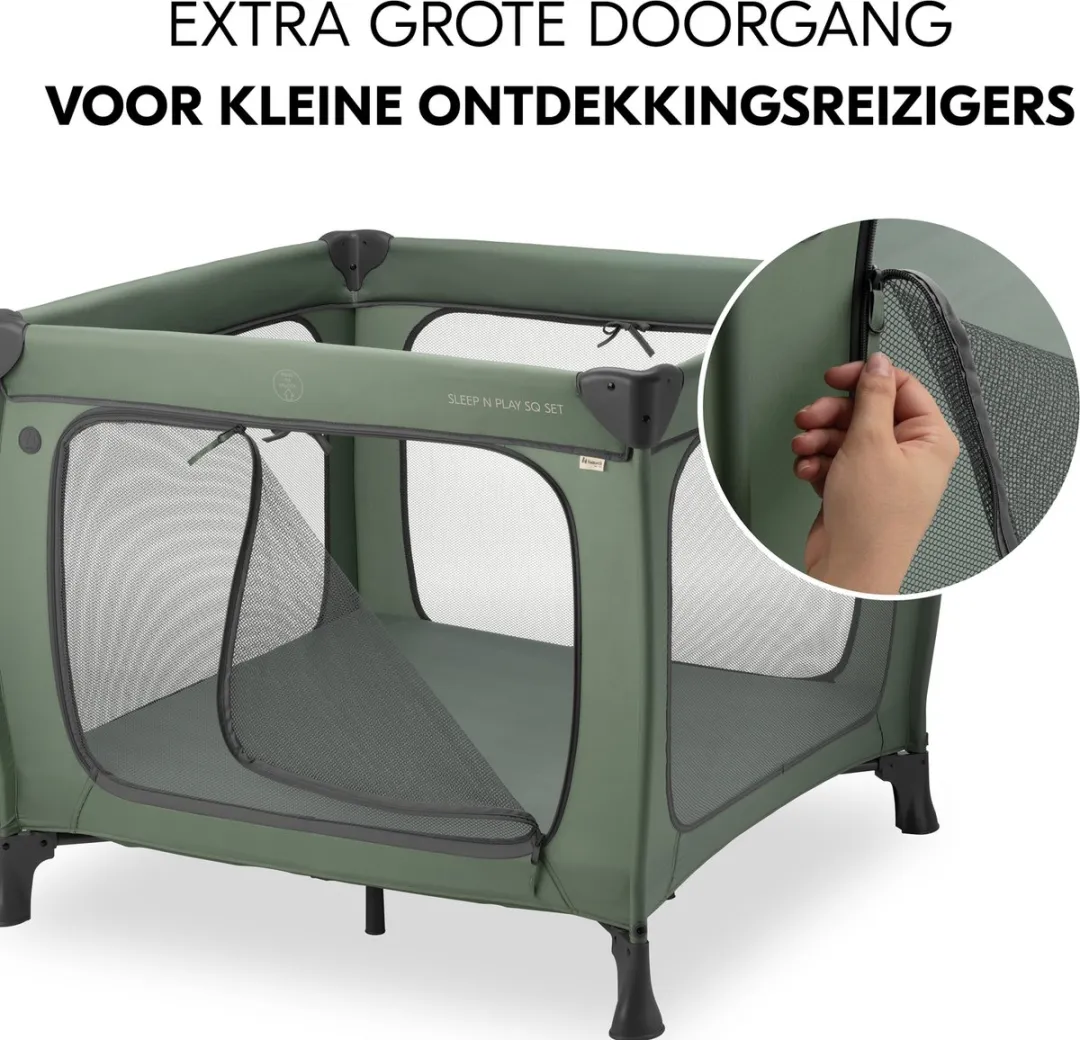 Hauck Sleep N Play SQ Campingbedje - Dark Green