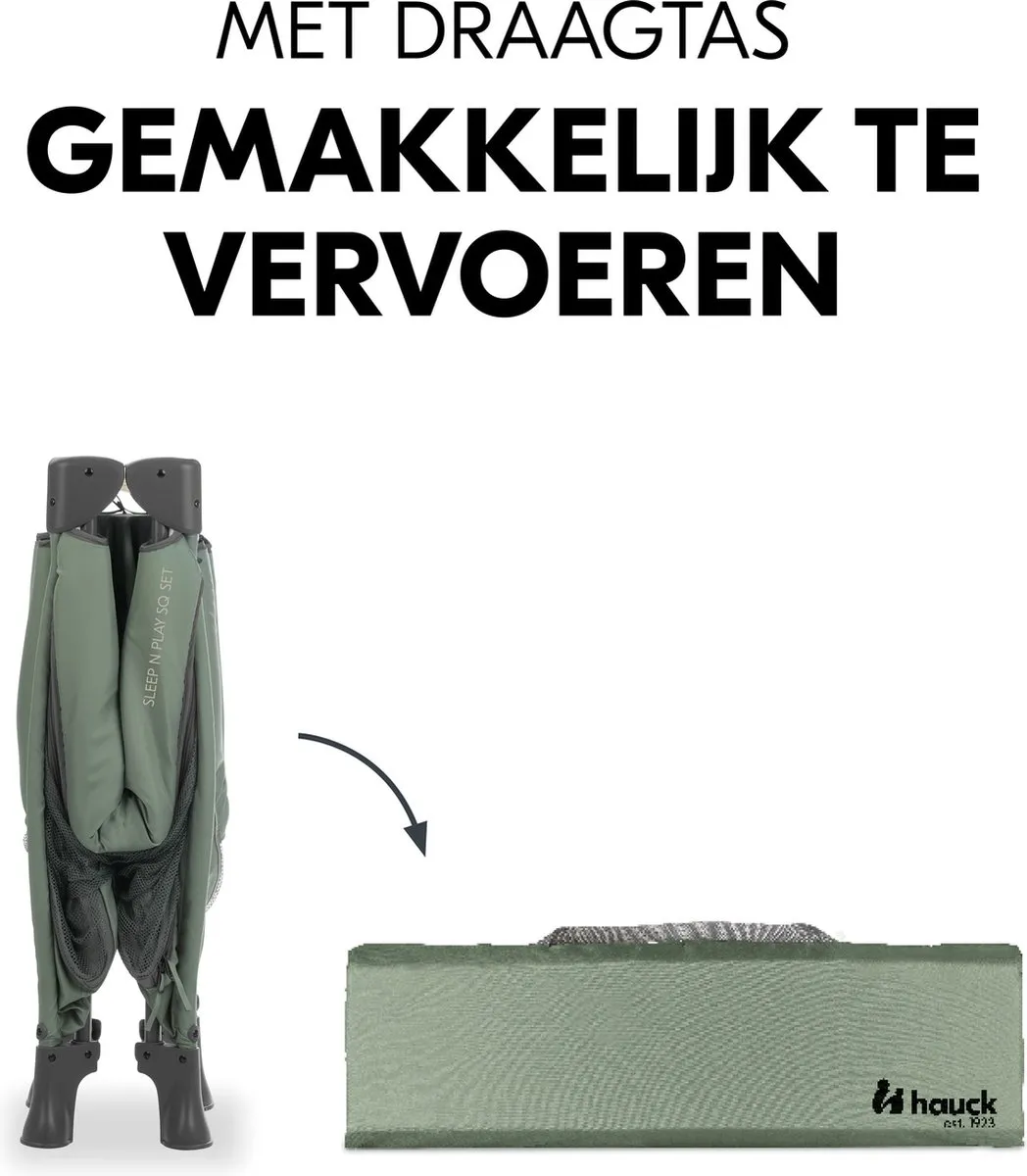 Hauck Sleep N Play SQ Campingbedje - Dark Green