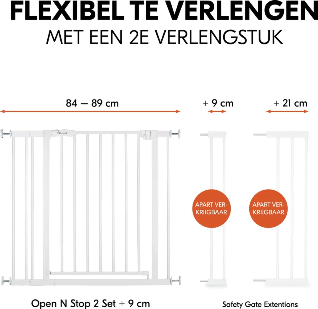Hauck Open N Stop 2 Traphekje 84-89cm - Wit - afbeelding 6 van 6