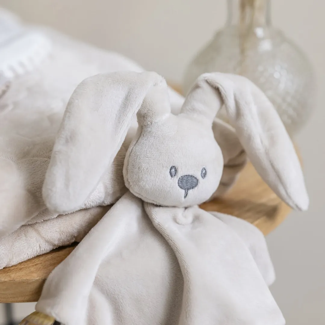 Nattou Lapidou Knuffeldoekje Konijn 27cm - Zand
