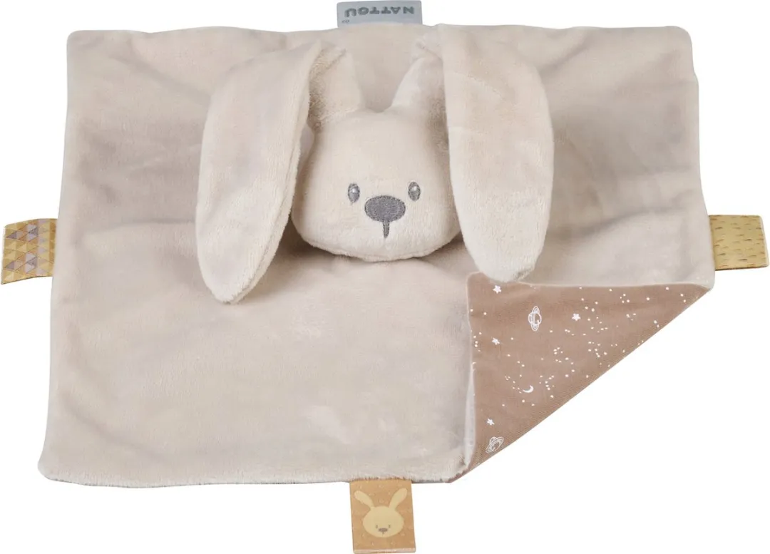 Nattou Lapidou Knuffeldoekje Konijn 27cm