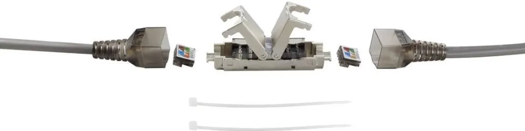 Renkforce Ultra Slim Connection Box CAT 6A - Zink