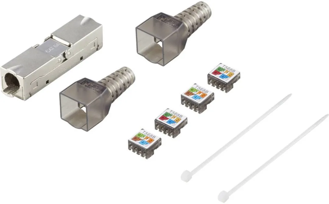 Renkforce Ultra Slim Connection Box CAT 6A - Zink