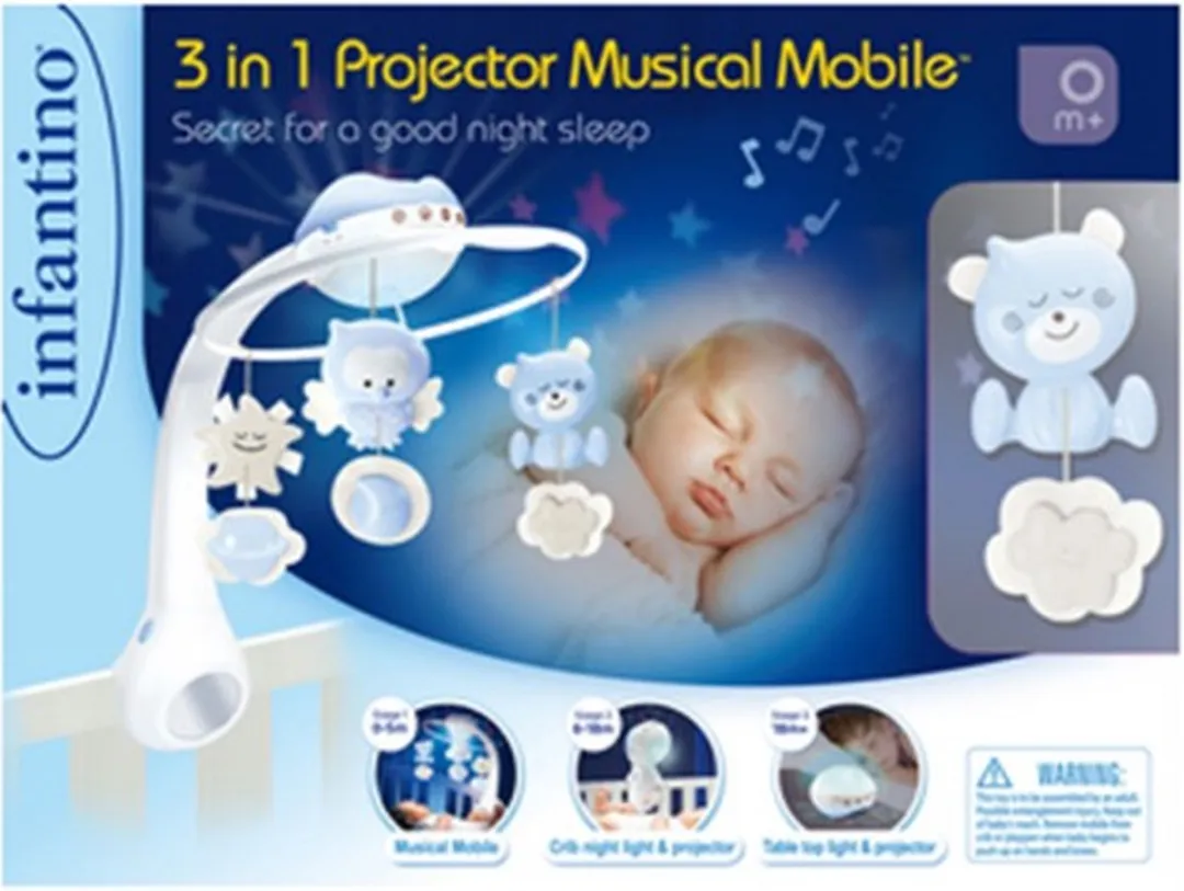 Infantino Blue 3-in-1 Muziekmobiel & Projector