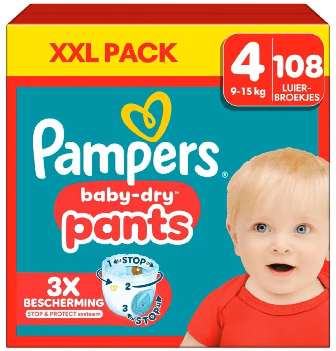 Pampers Baby-Dry Pants Maat 4 108 Stuks