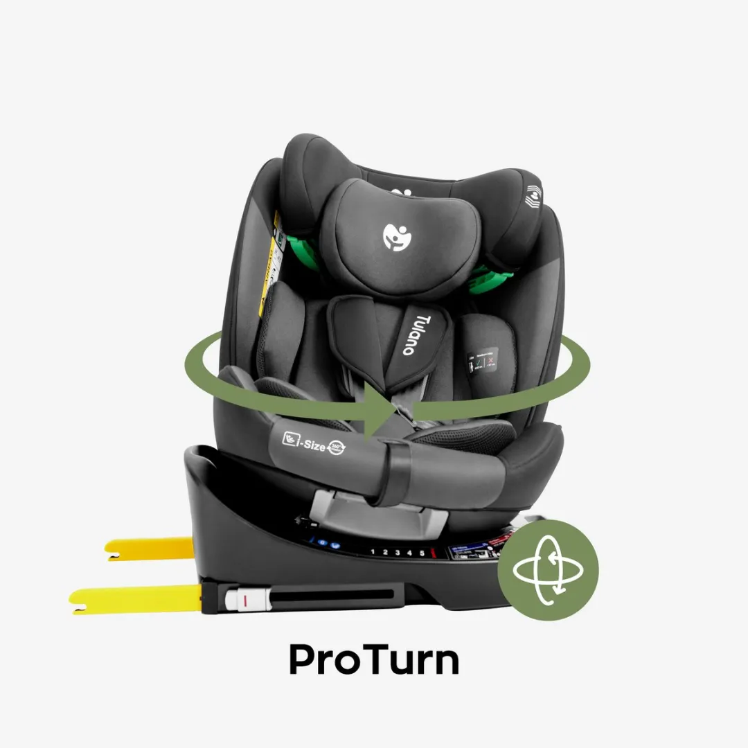 Tulano Loom 35 Kinderautostoel ISOFIX RWF 0-12 jaar - Zwart/Grijs
