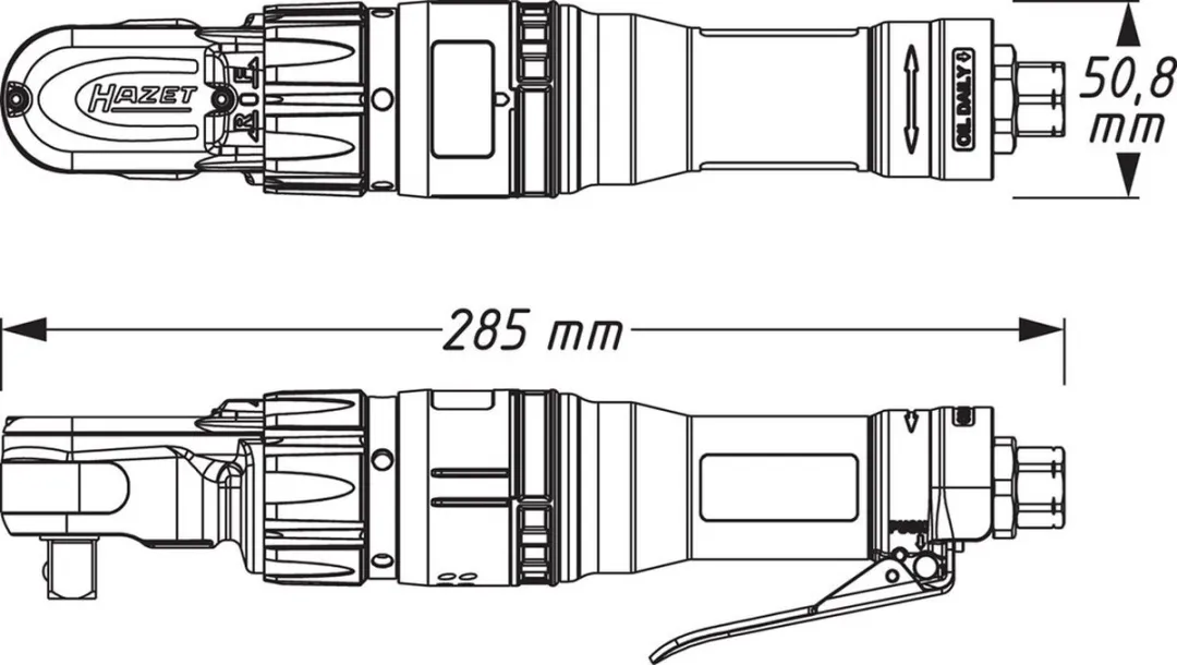 Hazet Ratelsleutel 1/2