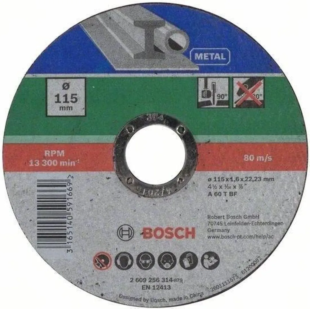 Bosch Doorslijpschijf Metaal 115mm x 1,6mm