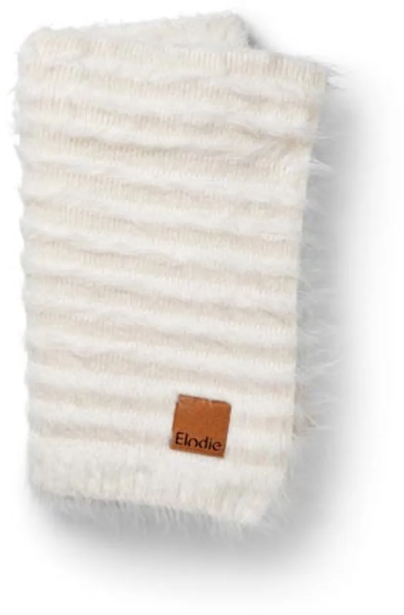 Elodie Furry Knit Deken - Wiegdeken - Dekentje baby - Babydeken - Dekentje - 100 cm x 75 cm - Vanilla White