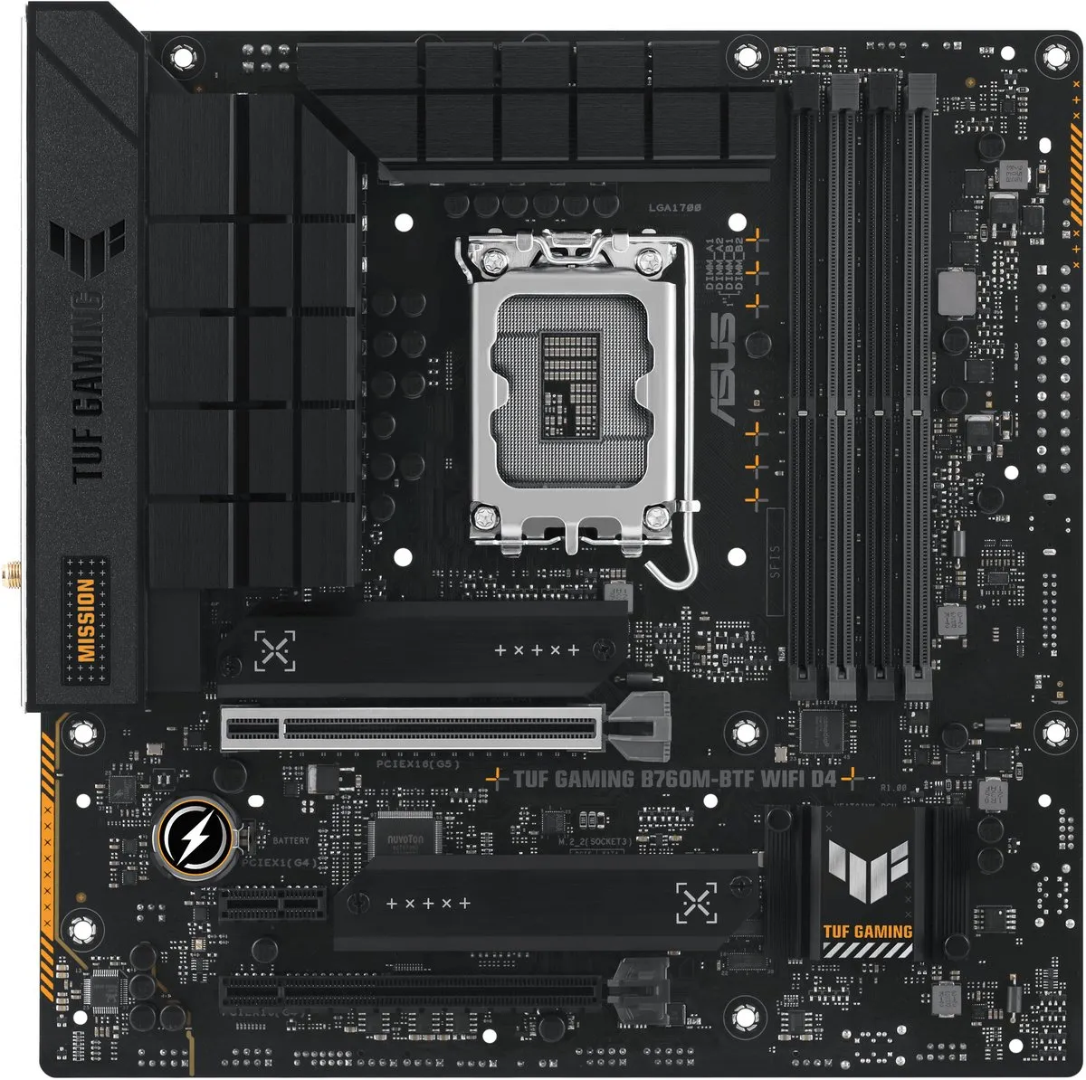 ASUS TUF GAMING B760M-BTF WIFI D4 Moederbord