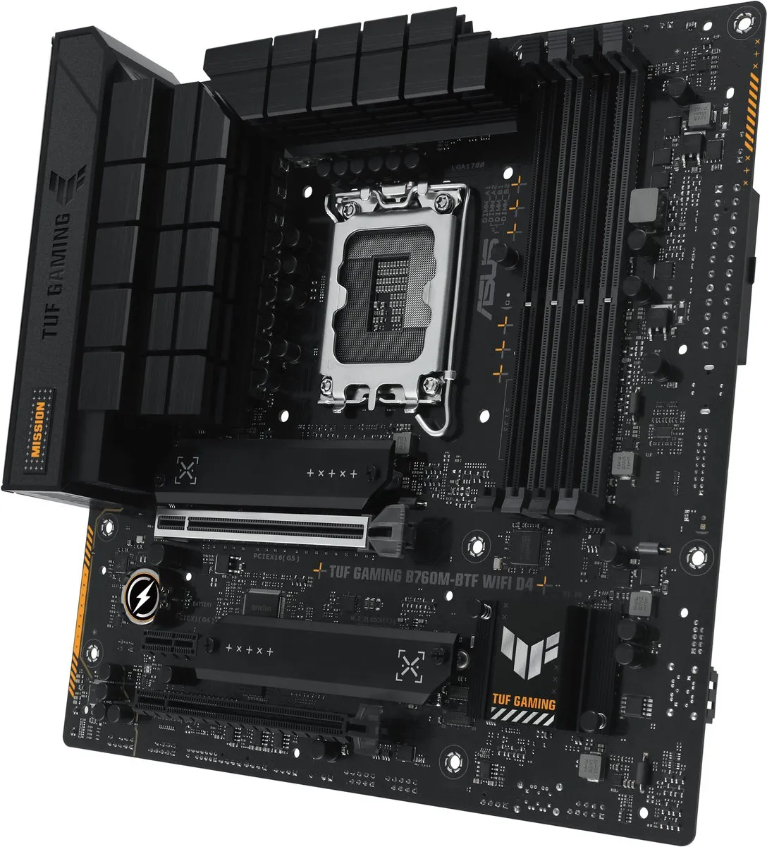 ASUS TUF GAMING B760M-BTF WIFI D4 Moederbord - microATX - Intel B760