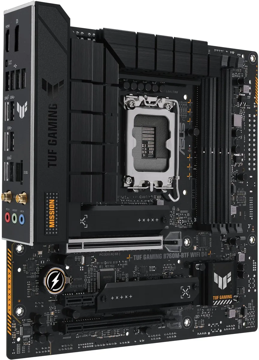 ASUS TUF GAMING B760M-BTF WIFI D4 Moederbord - microATX - Intel B760