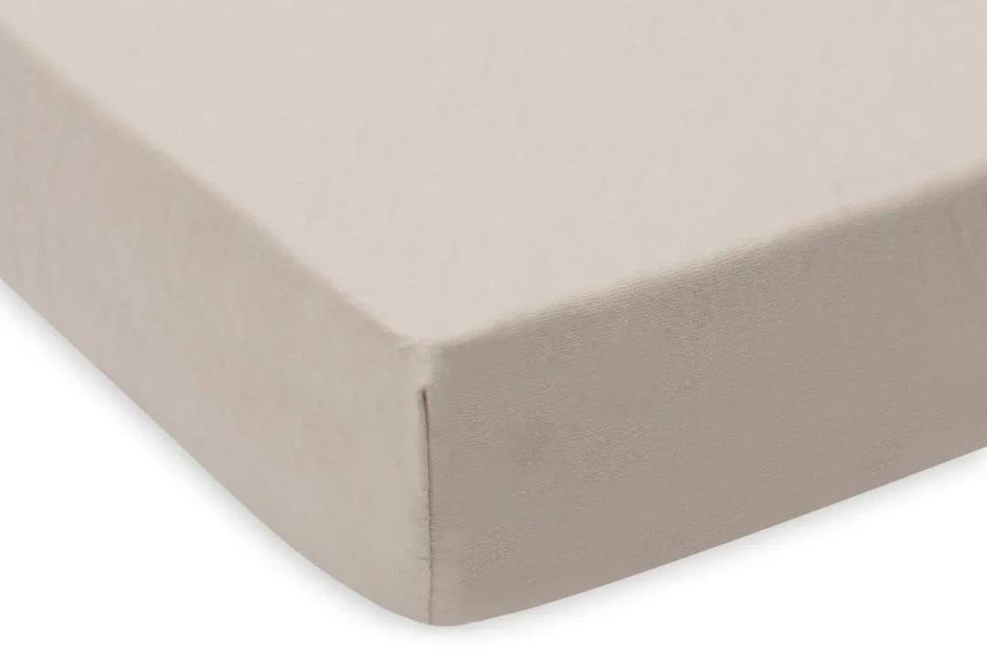 Jollein Jersey Boxmatras Hoeslaken 75x95cm Oatmeal - 2 Stuks