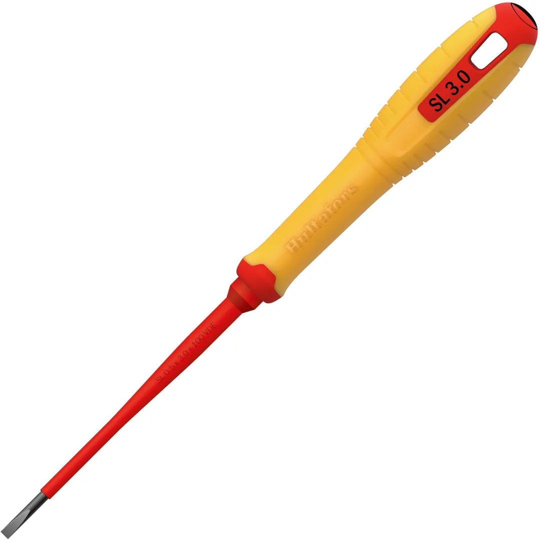 Hultafors VDE Sleufschroevendraaier 0,5x3,0mm x 100mm - Geïsoleerd