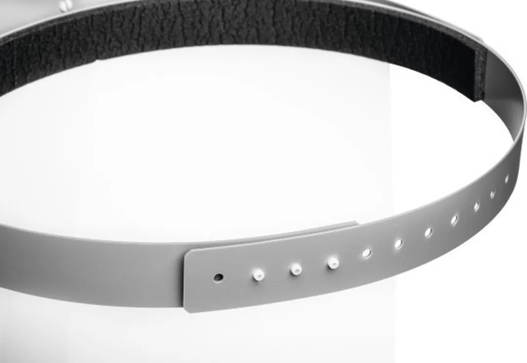 Durable Gezichtsvizier 3431-10 - Grijs/Transparant
