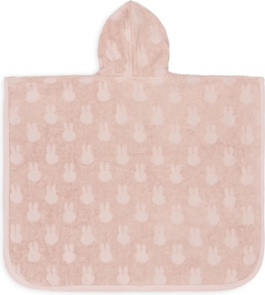 Jollein x Nijntje Badponcho Miffy Jacquard Wild Rose - 2-3 jaar