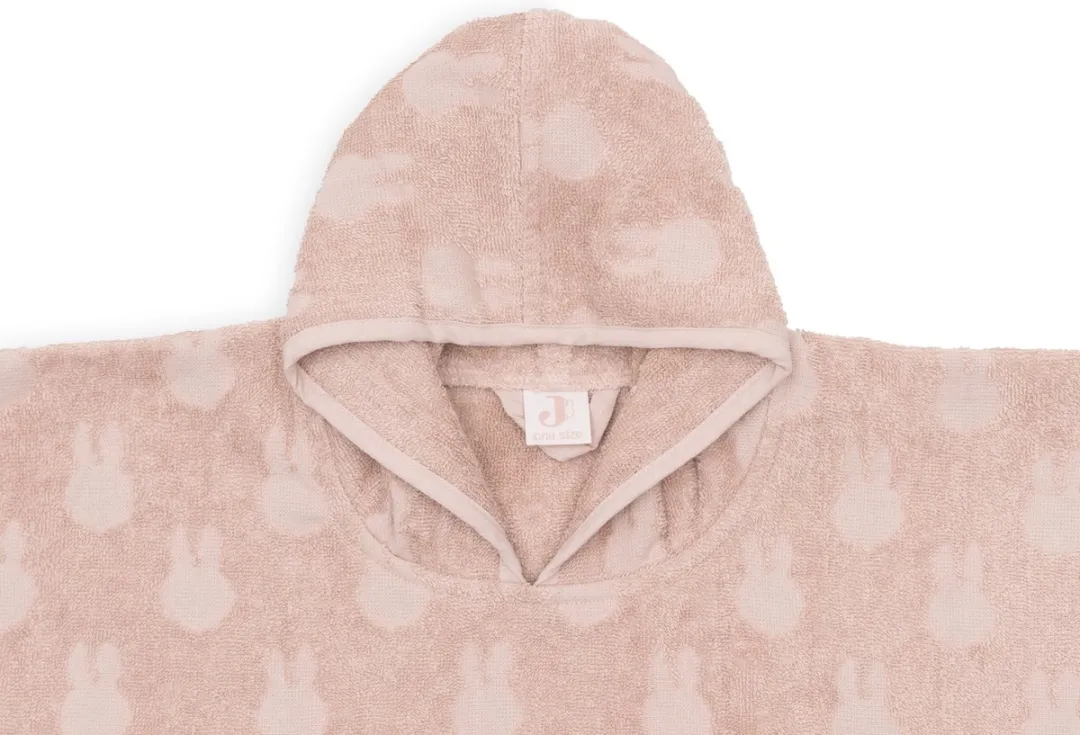 Jollein x Nijntje Badponcho Miffy Jacquard Wild Rose - 2-3 jaar