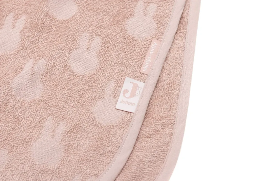 Jollein x Nijntje Badponcho Miffy Jacquard Wild Rose - 2-3 jaar