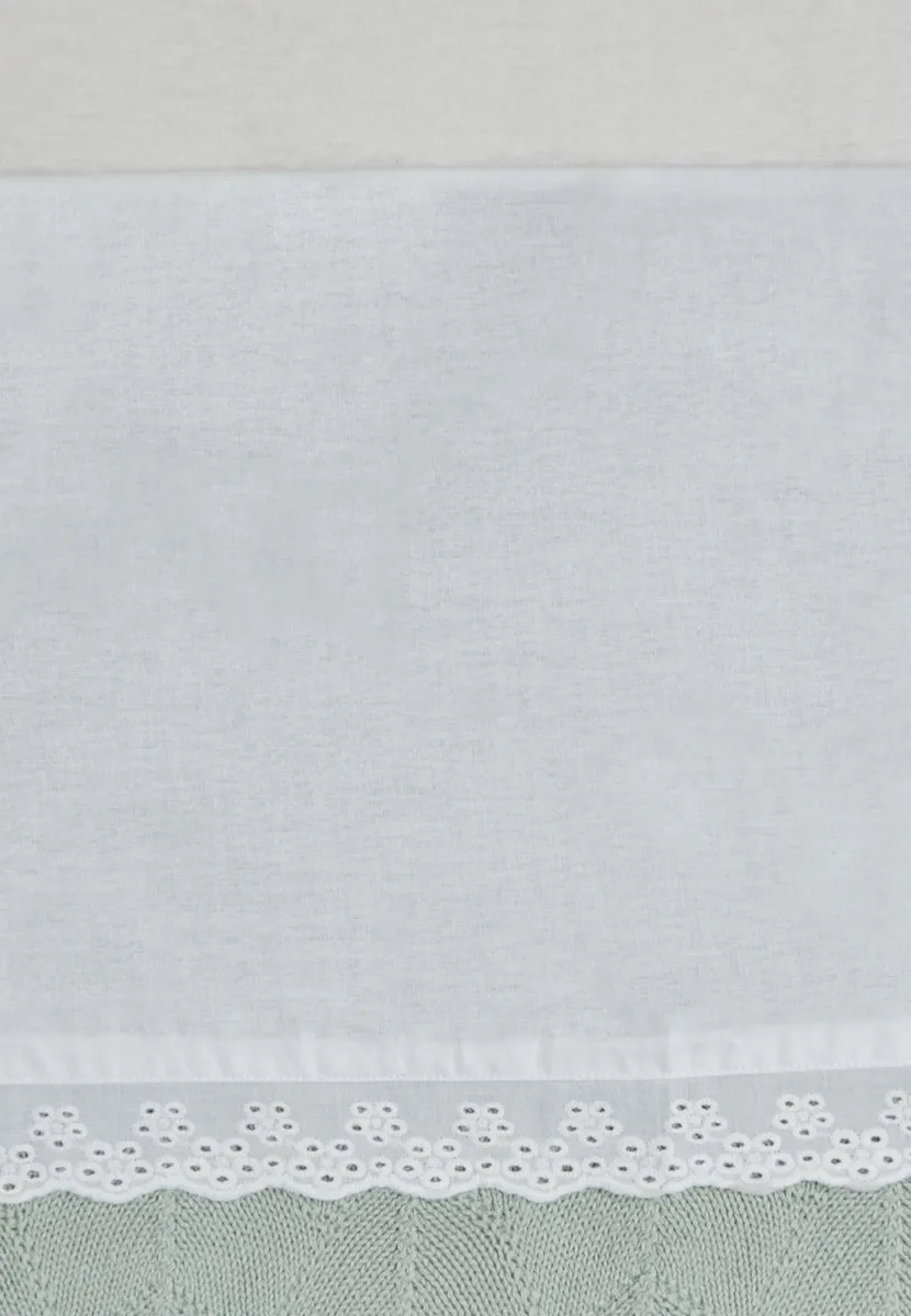 Jollein Baby Laken Wieg 75x100cm - Lace Ivory