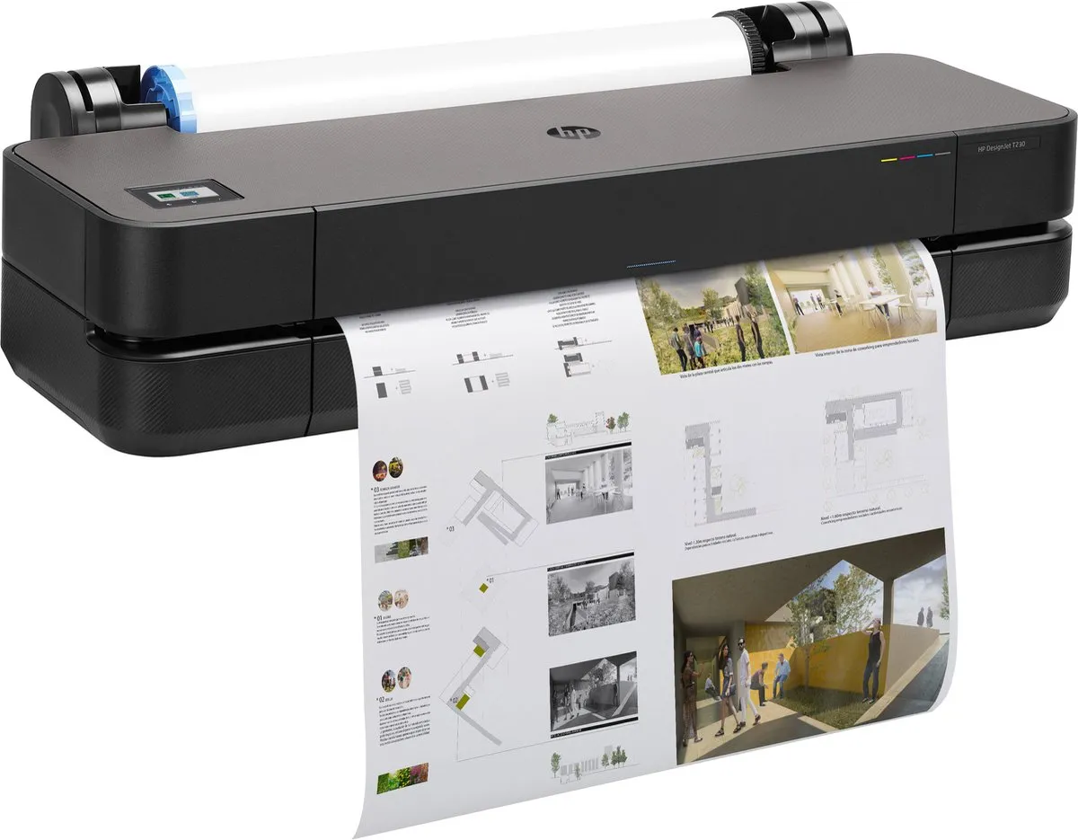 HP Designjet T230 5HB07A Multifunction Printer - Zwart - afbeelding 6 van 6