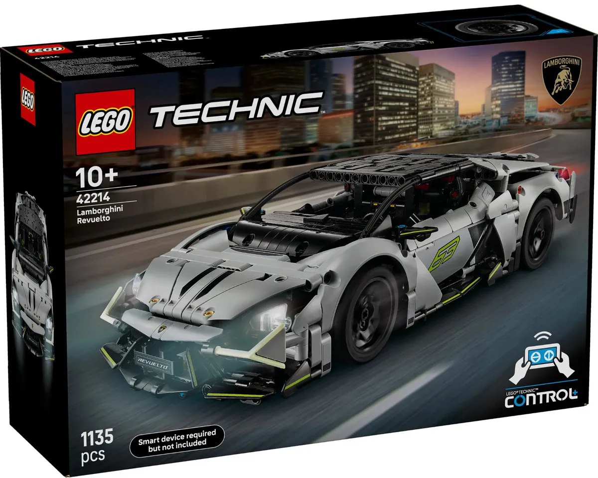 LEGO Technic Lamborghini Revuelto 42214 - 1135 Stukken - Multicolor