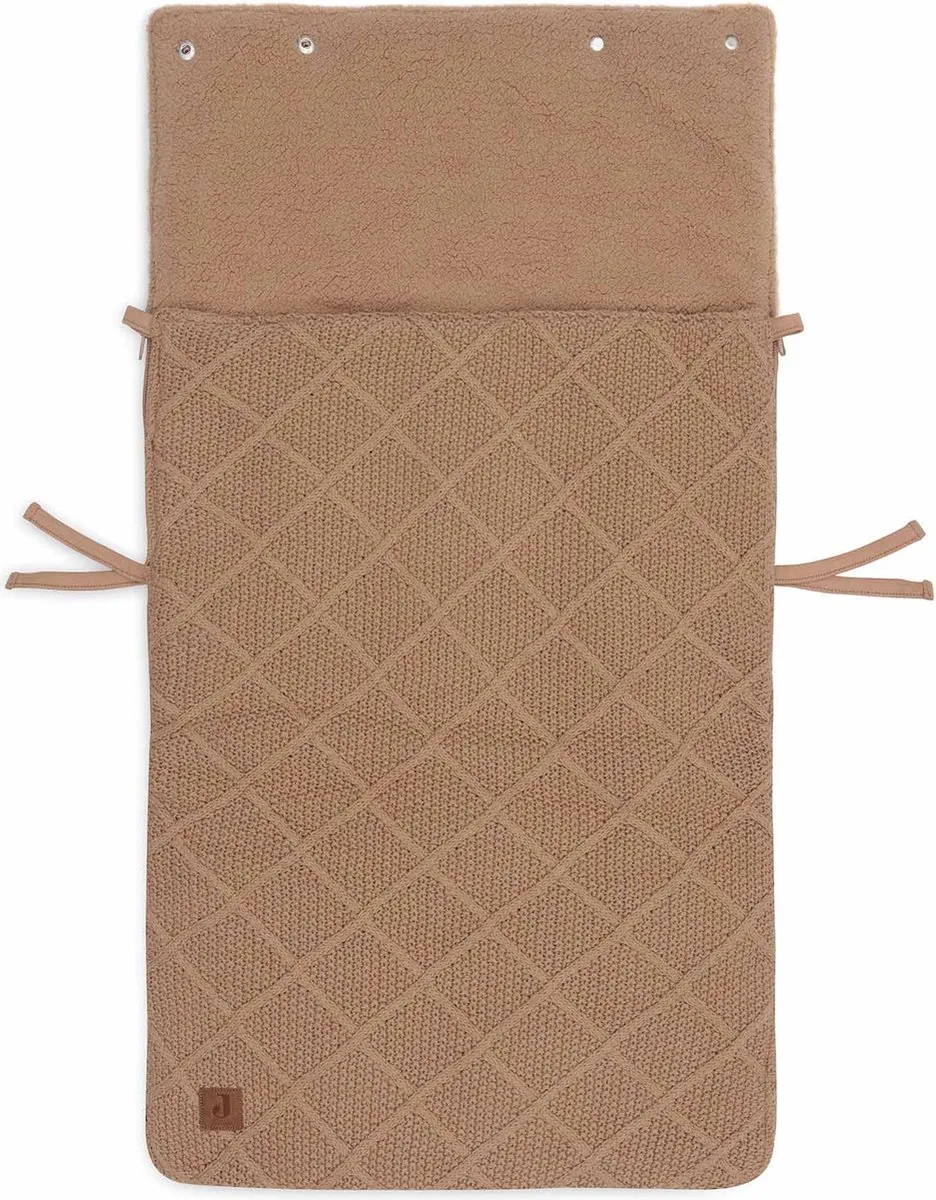 Jollein Baby Voetenzak Groep 0+ 3/5 punts Check Knit Biscuit
