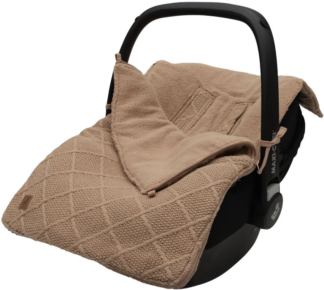 Jollein Baby Voetenzak Groep 0+ 3/5 punts Check Knit Biscuit - afbeelding 6 van 6