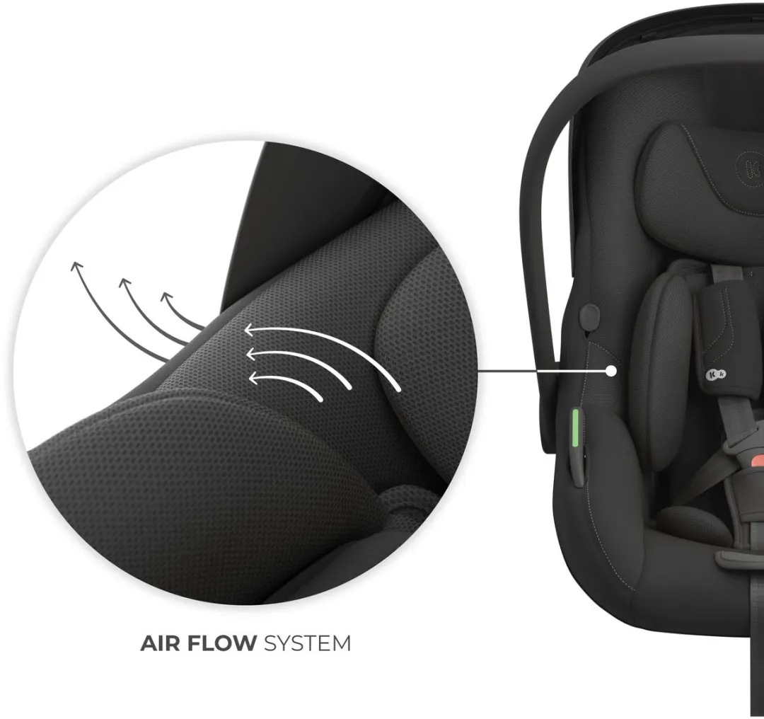 KinderKraft I-LITE Autostoel ENDURA SAFE FX Isofix - 40-87cm - Zwart