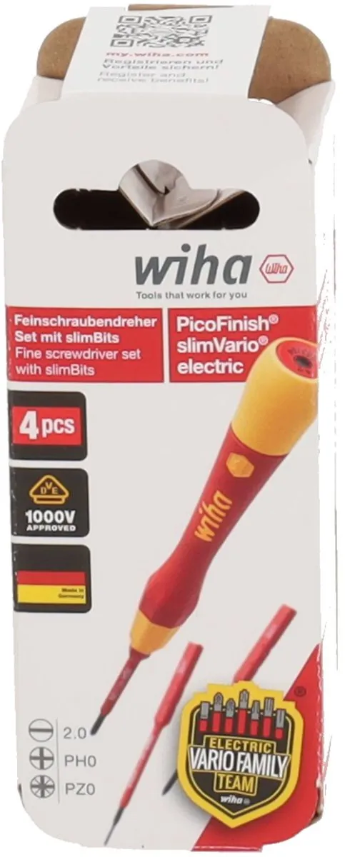 Wiha Fijnschroevendraaierset PicoFinish slimVario SB28310401 - 4-delig - afbeelding 6 van 6