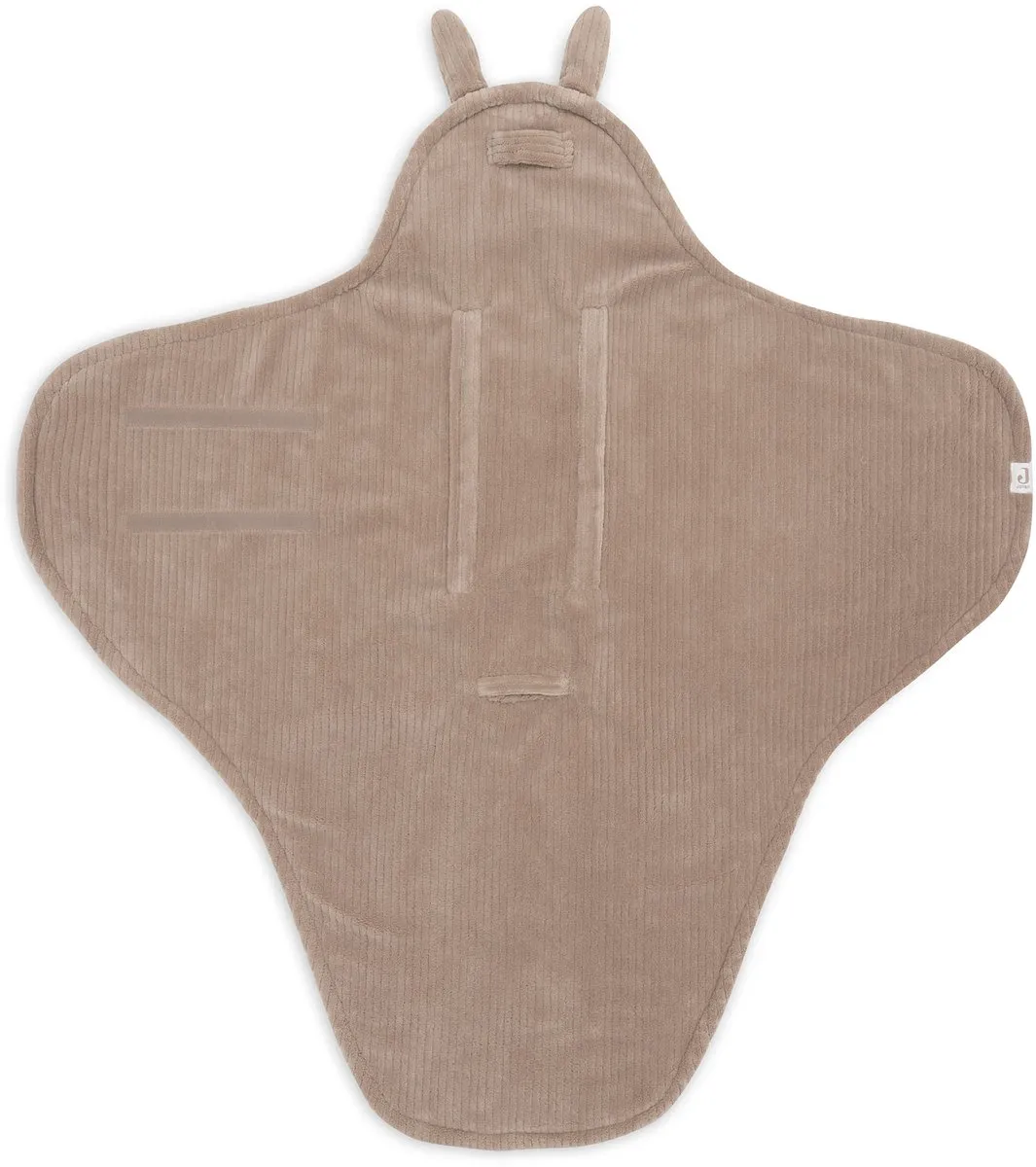 Jollein Wikkeldeken Bunny Cloudy Rib 100x105cm - Milky Coffee