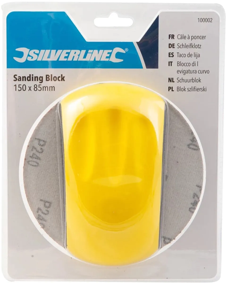 Silverline Schuurblok 150x85mm - 1 Stuk