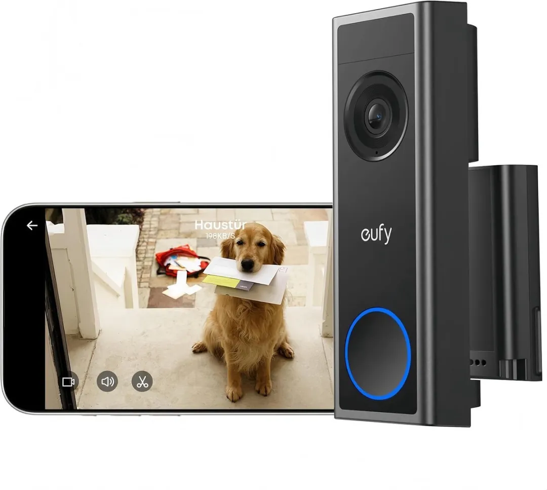 Eufy Security S350 SOLOCAM Binnencamera & C31 Video Deurbel - Wit/Zwart