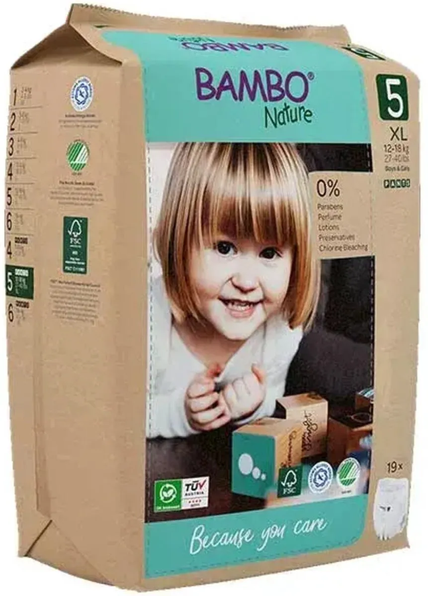 BAMBO Nature Luierbroekjes Maat 5 19 Stuks