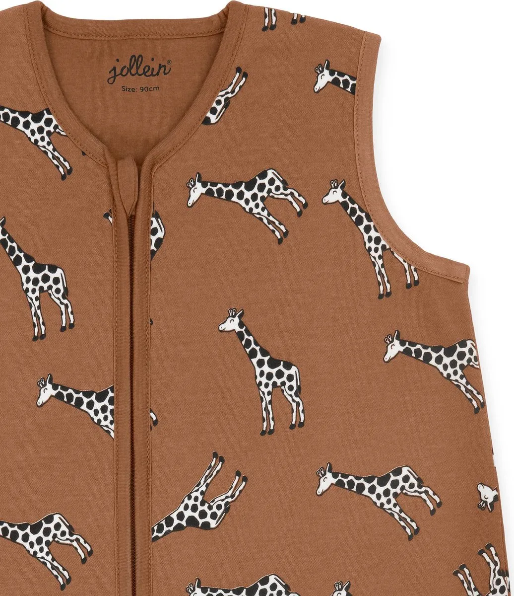 Jollein Zomerslaapzak Baby Jersey 90cm Giraffe - Caramel