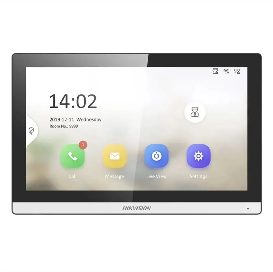 Hikvision DS-KH6350-WTE1 IP Video Intercom 7" TFT - Zwart