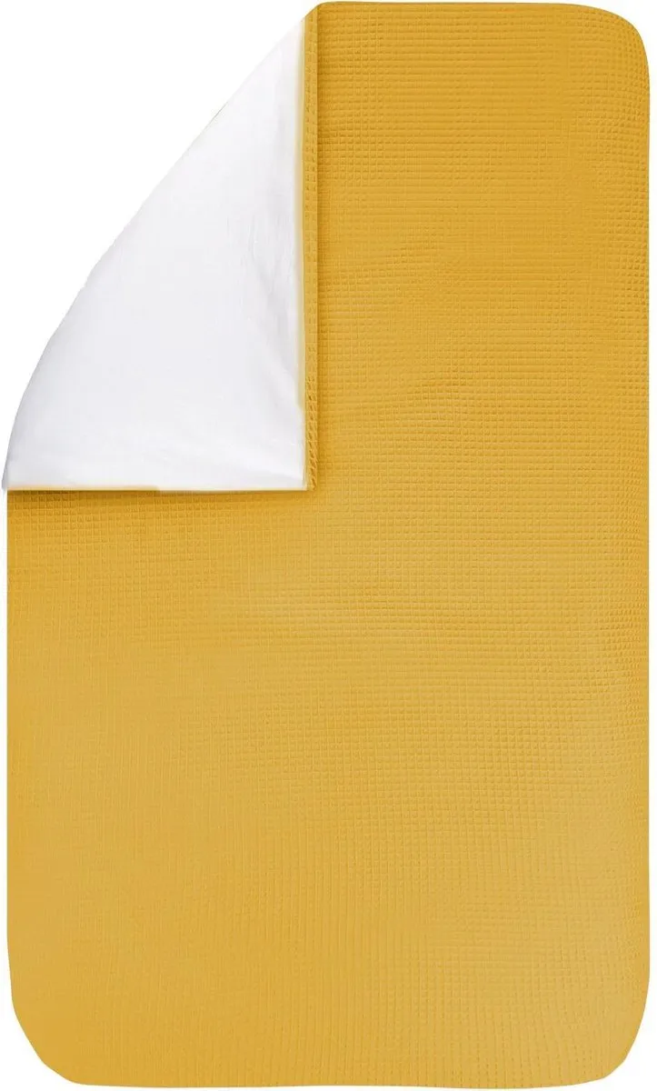 BINK Bedding Dekbedovertrek Wafel Oker 80x60
