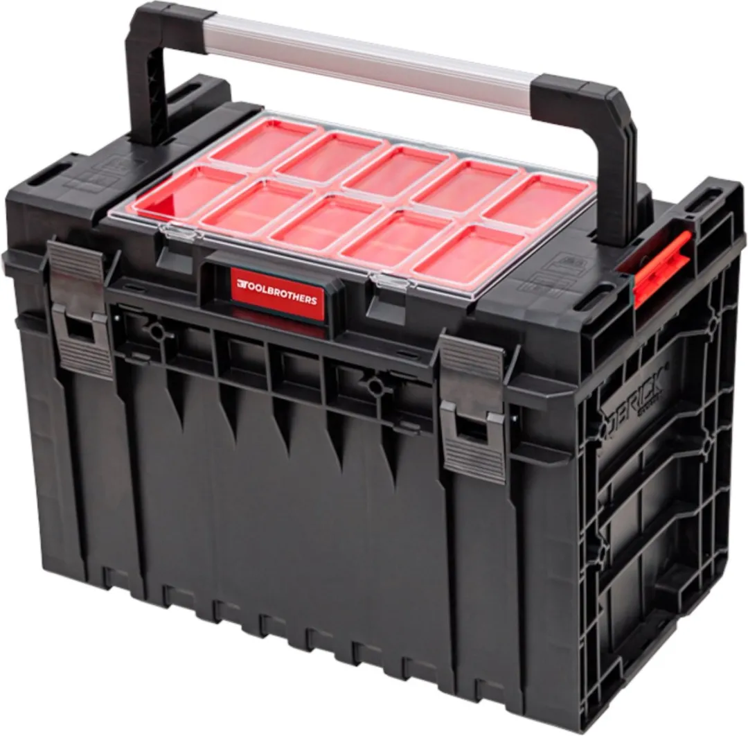 Toolbrothers RHINO XXL Gereedschapskoffer 52L - Rood/Zwart - afbeelding 2 van 6