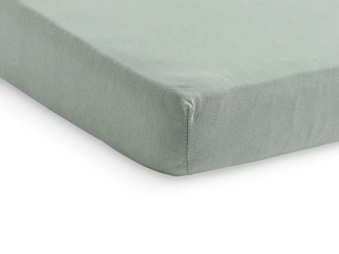 Jollein Baby Hoeslaken Ledikant Jersey Ash Green - 60x120cm