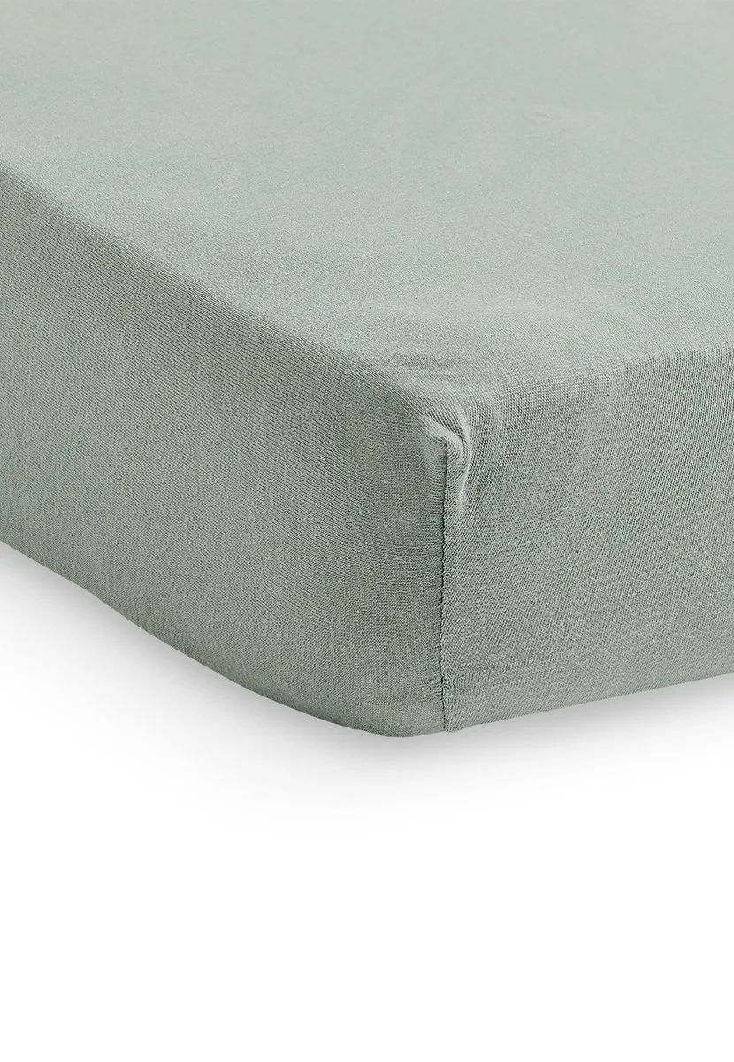 Jollein Baby Hoeslaken Ledikant Jersey Ash Green - 60x120cm