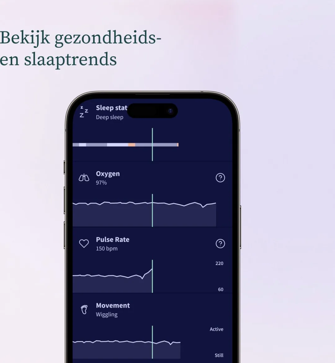 Owlet Dream Sock - Medisch gecertificeerde slimme babyfoon met live hartslag-, zuurstof- en gezondheidsmeldingen - Roze