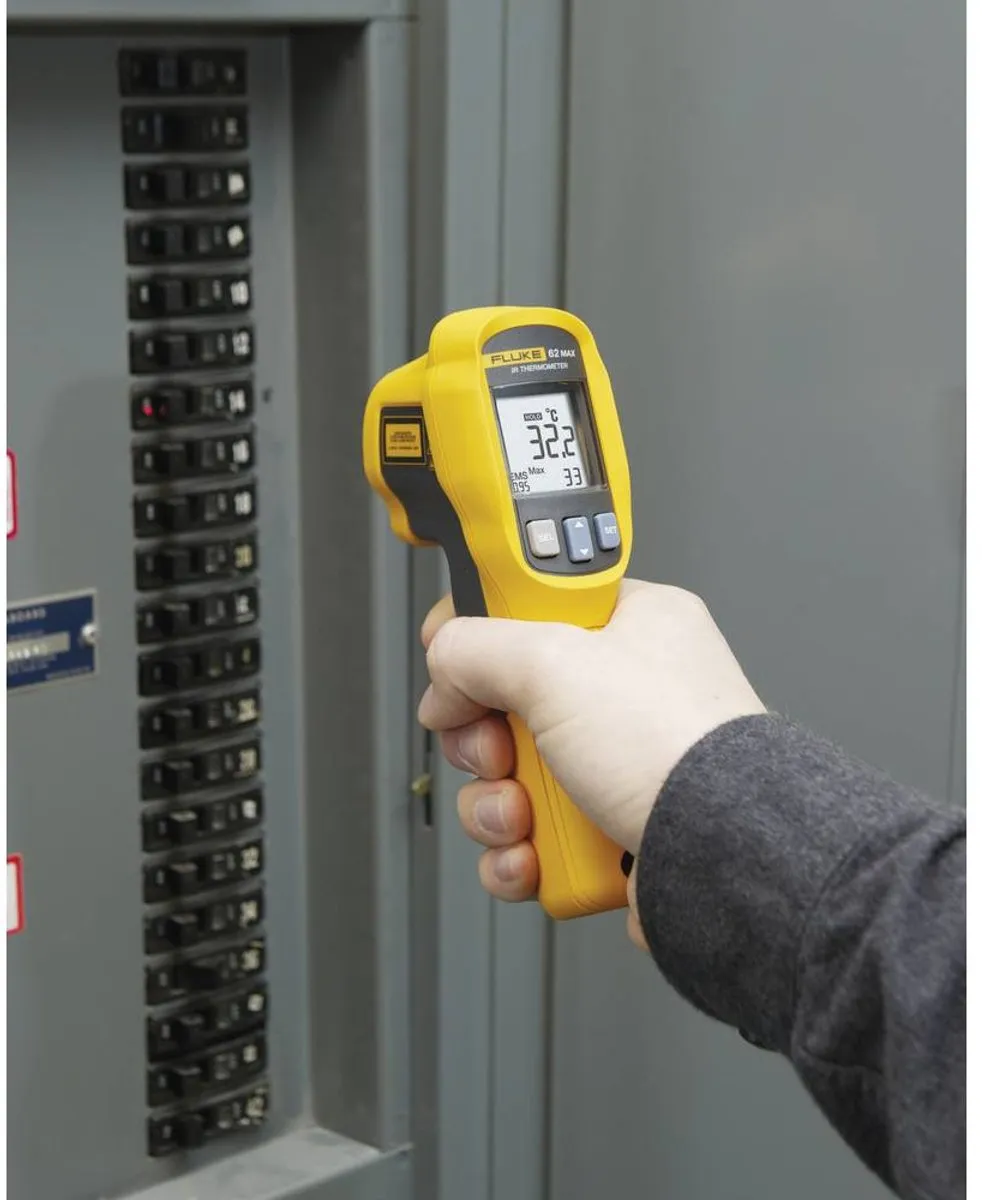 Fluke 62 MAX+ Infraroodthermometer -30°C tot 650°C - Geel