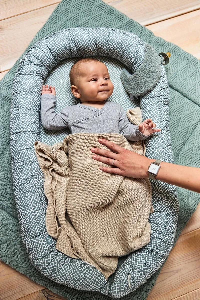 Jollein Baby Deken Ledikant 100x150cm - Basic Knit - Nougat
