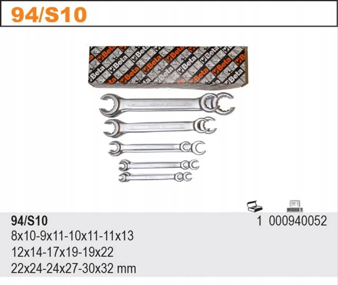 Beta Ringsteeksleutel Set 8-32mm - 10 Delig